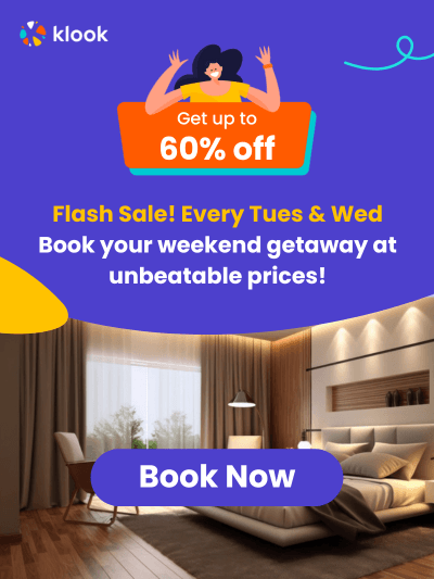 Klook Flash Sale — Up to 60% off hotels, exclusive every Tuesday and Wednesday